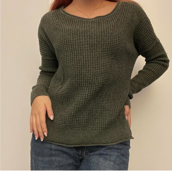 Hollister Knit Sweater Green - Picture 4 of 4